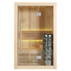 AWT E1113C compacte Hemlock binnensauna – 1 tot 2 personen