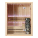 AWT E1113C compacte Hemlock binnensauna – 1 tot 2 personen