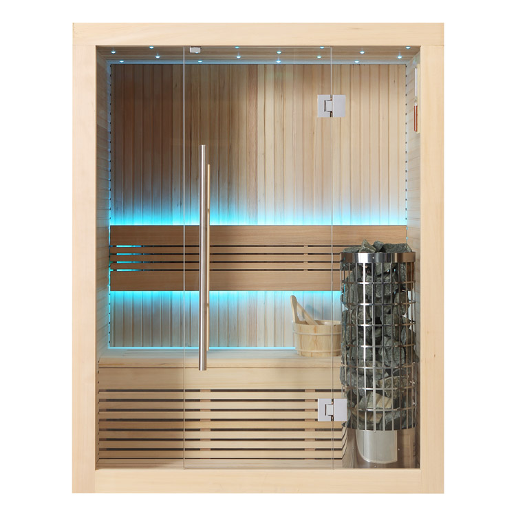AWT E1113C compacte Hemlock binnensauna – 1 tot 2 personen