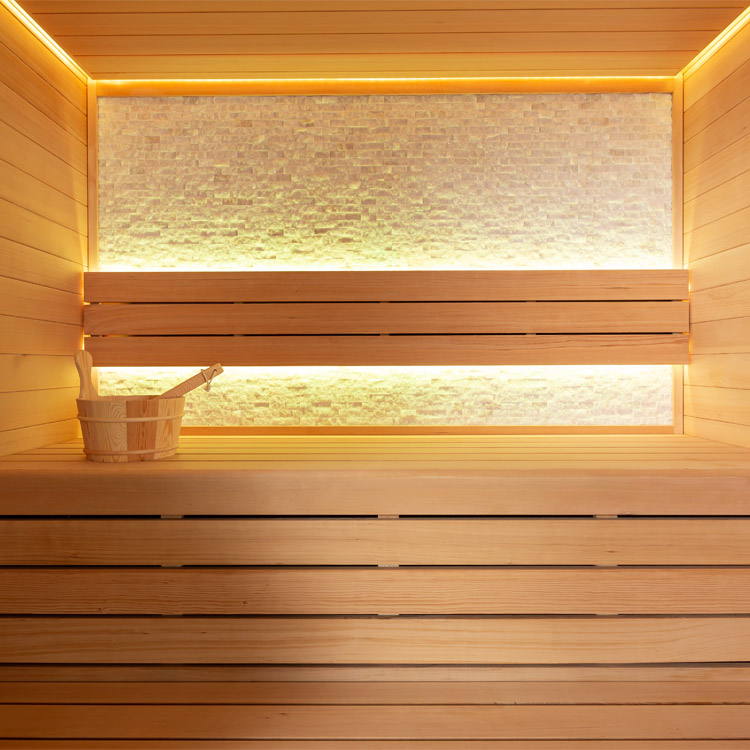 AWT E1604C Hemlock binnensauna met Harvia Cilindro