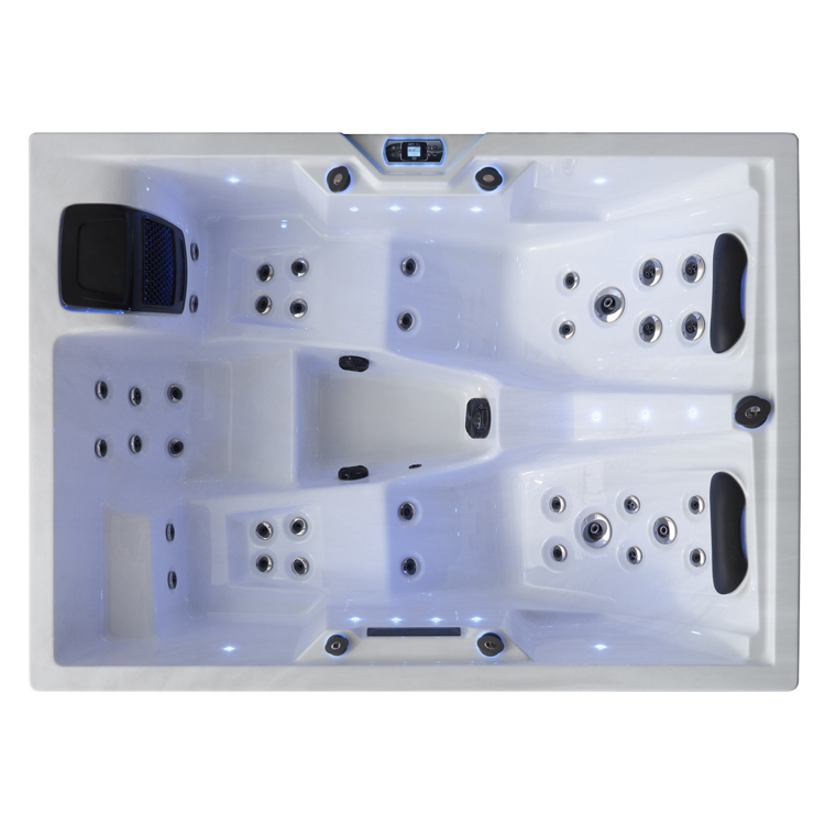 AWT Jaccuzi buitenwirlpool IN-405 eco Sterling Silver/220x160/grijs