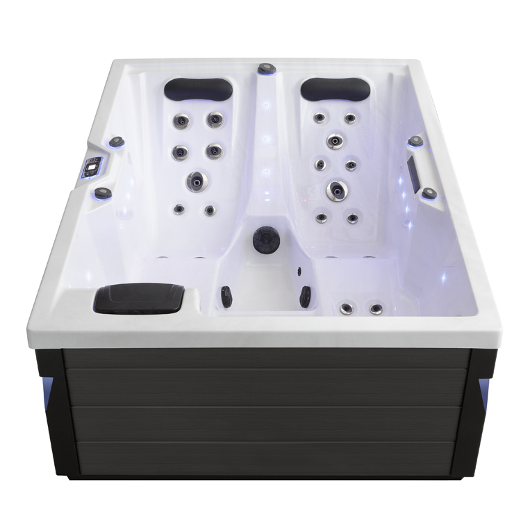 AWT Jaccuzi buitenwirlpool IN-405 eco Sterling Silver/220x160/grijs