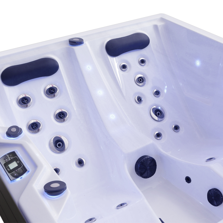 AWT Jaccuzi buitenwirlpool IN-405 eco Sterling Silver/220x160/grijs