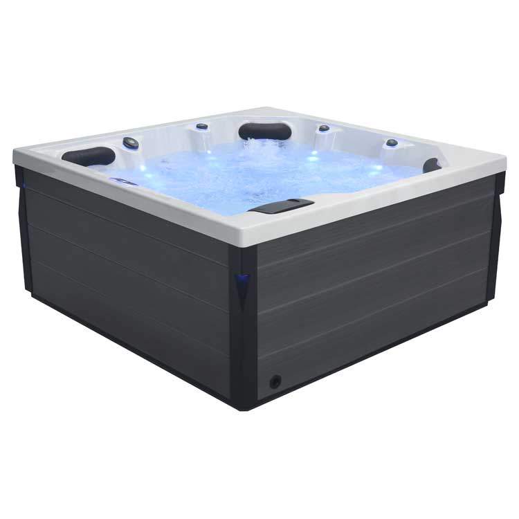 AWT Jaccuzi buitenwirlpool IN-401 eco Sterling Silver/200x200/grijs