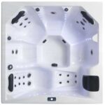 AWT Jaccuzi buitenwirlpool IN-401 eco Sterling Silver/200x200/grijs