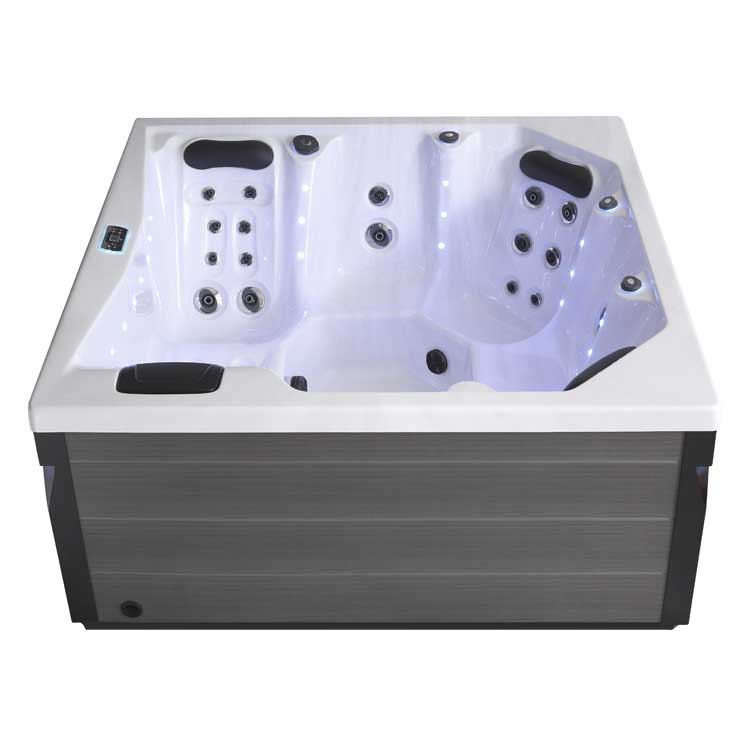 AWT Jaccuzi buitenwirlpool IN-401 eco Sterling Silver/200x200/grijs