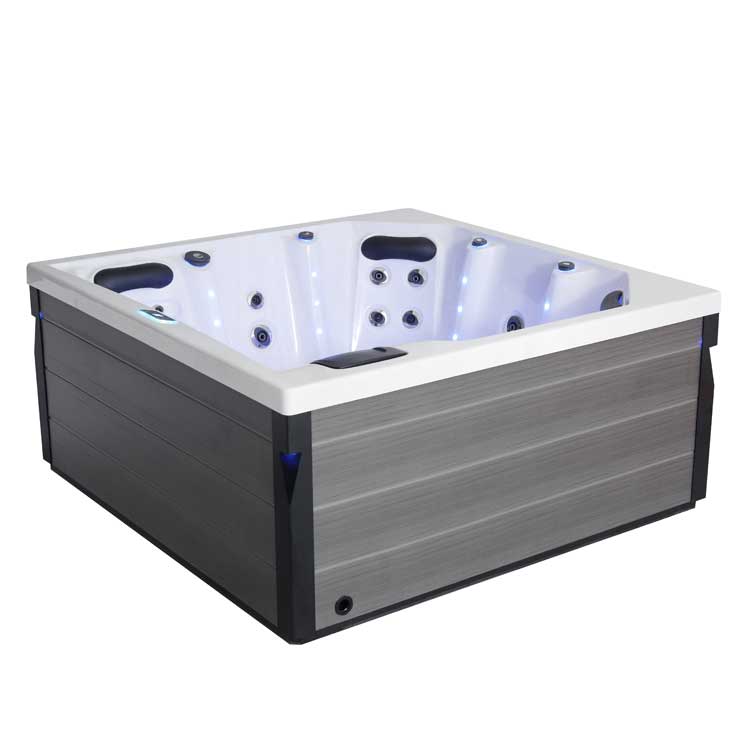 AWT Jaccuzi buitenwirlpool IN-401 eco Sterling Silver/200x200/grijs