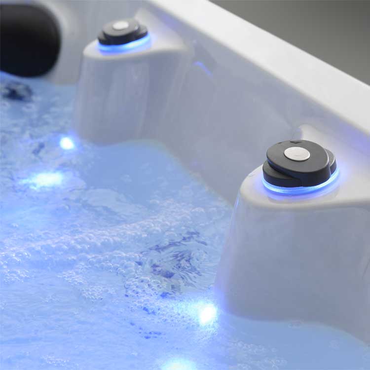 AWT Jaccuzi buitenwirlpool IN-401 eco Sterling Silver/200x200/grijs
